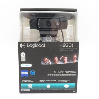 ロジクール(Logicool)のlogicool (ロジクール) HD プロ ウェブカム C920t フルHD 1080p 説明書なし(PC周辺機器)