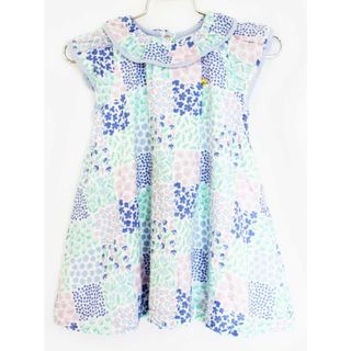 ケイトスペードニューヨーク(kate spade new york)の【夏物 新入荷!】[ケイトスペードニューヨーク/kate spade new york kids]90cm 半袖ワンピース 紫×グリーン系【中古】子供服 キッズ kids ベビー服 baby 女の子 夏 onepi 914042(ワンピース)