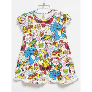 【夏物 新入荷!】‡ヒステリックミニ/HYSTERIC MINI‡90cm 半袖ワンピース 白系【中古】子供服 キッズ kids ベビー服 baby 女の子 夏 onepi 324042