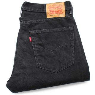 リーバイス(Levi's)のLevi'sリーバイス 505 ブリーチ加工 ブラック デニムパンツ w36 L30★SDP2576 ジーンズ ストレート サークルR ペンキ(デニム/ジーンズ)