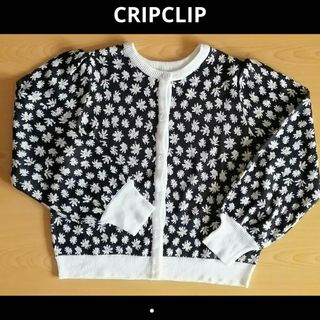 【新品・未使用】CHIPCLIP花柄✿カーディガン（L）(カーディガン)