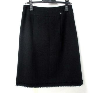 シャネル(CHANEL)のCHANEL(シャネル) スカート サイズ38 M レディース - P23727 黒 ひざ丈(その他)