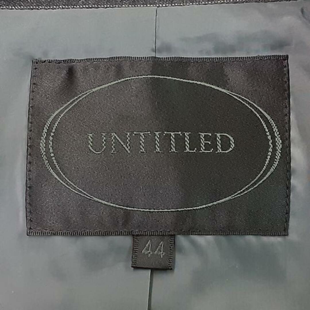 UNTITLED(アンタイトル)のUNTITLED(アンタイトル) スカートスーツ レディース美品  - ダークグレー×白 ストライプ レディースのフォーマル/ドレス(スーツ)の商品写真