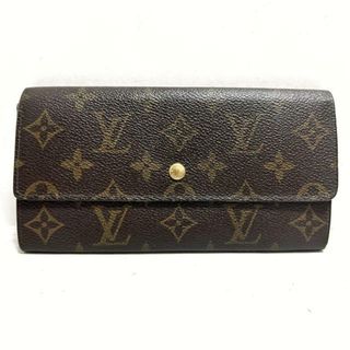 ルイヴィトン(LOUIS VUITTON)のLOUIS VUITTON(ルイヴィトン) 長財布 モノグラム ポシェットポルトモネクレディ M61725(旧型) - モノグラム・キャンバス ×クロスグレインレザー(財布)