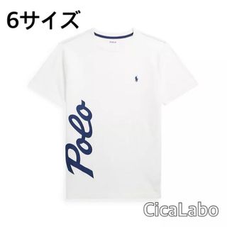 ラルフローレン(Ralph Lauren)の【新品】ラルフローレン ポロロゴ Tシャツ polo ホワイト 6(Tシャツ/カットソー)