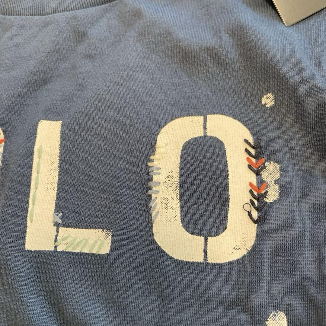 Ralph Lauren(ラルフローレン)の【新品】ラルフローレン ポロロゴ Tシャツ ペイント ネイビー S(8) キッズ/ベビー/マタニティのキッズ服男の子用(90cm~)(Tシャツ/カットソー)の商品写真