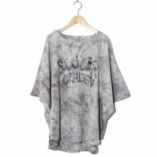 スカラー 142608 SCOLAR GARDEN柄 ムラ染めTシャツ