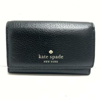 ケイトスペードニューヨーク(kate spade new york)のKate spade(ケイトスペード) 名刺入れ美品  - WLRU5924 黒 レザー(名刺入れ/定期入れ)