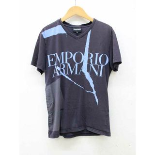 エンポリオアルマーニ(Emporio Armani)の【夏物 新入荷】■EMPORIO ARMANI/エンポリオアルマーニ■プリントカットソー/半袖 ネイビー/紺 レディース S【中古】夏 914042(Tシャツ(半袖/袖なし))