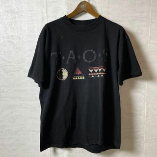 ビンテージ90ＳＴシャツ　シングルステッチ　半袖Ｔシャツ　黒ブラック　メンズ古着(Tシャツ/カットソー(半袖/袖なし))