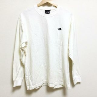 ザノースフェイス(THE NORTH FACE)のTHE NORTH FACE(ノースフェイス) 長袖Tシャツ サイズM メンズ - 白 クルーネック(Tシャツ/カットソー(七分/長袖))