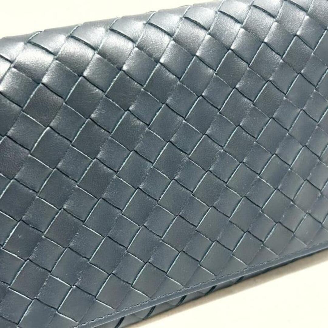 Bottega Veneta(ボッテガヴェネタ)のBOTTEGA VENETA(ボッテガヴェネタ) 長財布美品  イントレチャート ダークネイビー×ネイビー レザー レディースのファッション小物(財布)の商品写真