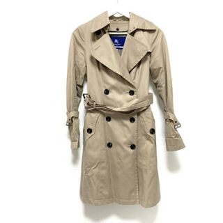 バーバリーブルーレーベル(BURBERRY BLUE LABEL)のBurberry Blue Label(バーバリーブルーレーベル) トレンチコート サイズ36 S レディース - ベージュ 長袖/春/秋(トレンチコート)