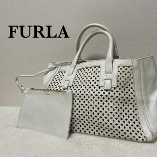 Furla - レア✨FURLA フルラハンドバッグトートバッグ ホワイト白