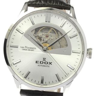 エドックス(EDOX)のエドックス EDOX 85014 レ・ヴォベール オープンハート 自動巻き メンズ 箱・保証書付き_811931(腕時計(アナログ))