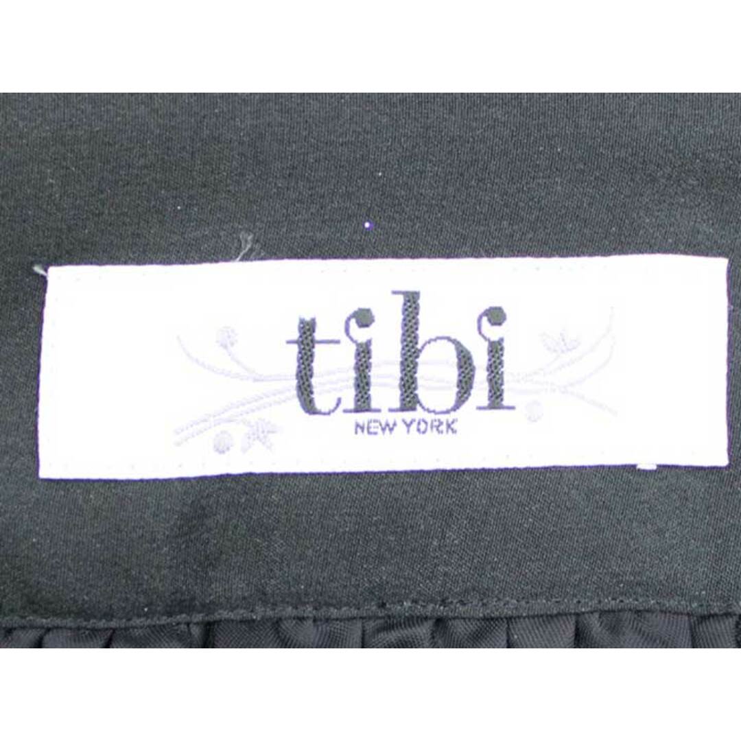 【夏物 新入荷】■tibi/ティビ■ペイズリー柄シルクスカート/ミディ丈 ブラック×ピンク レディース 2【中古】夏 024042 レディースのスカート(その他)の商品写真