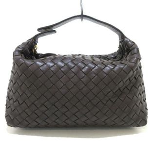 ボッテガヴェネタ(Bottega Veneta)のBOTTEGA VENETA(ボッテガヴェネタ) ハンドバッグ イントレチャート 114087 ダークブラウン レザー(ハンドバッグ)