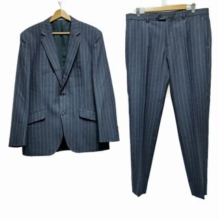 MEN'S TENORAS - MEN'S TENORAS(メンズティノラス) シングルスーツ メンズ美品  - ダークグレー×ライトパープル ストライプ/3点セット