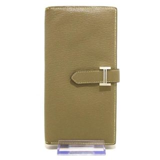 エルメス(Hermes)のHERMES(エルメス) 長財布 ベアンスフレ エトゥープ 新型金具/シルバー金具 シェーブル(財布)