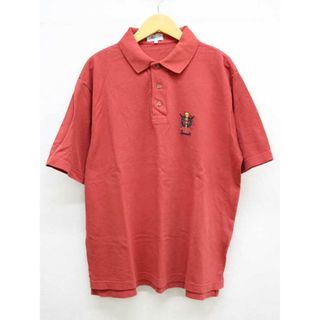 Harrods - 【春夏物 新入荷】‡Harrods/ハロッズ‡半袖ポロシャツ/半袖 レッド/赤 メンズ M【中古】 春夏 814042