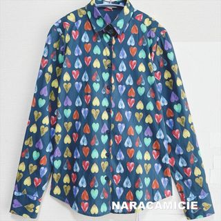 ナラカミーチェ(NARACAMICIE)の【NARACAMICIE】ナラカミーチェ ハートアート総柄 シャツ(シャツ/ブラウス(長袖/七分))