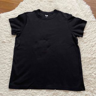 ユニクロ(UNIQLO)のユニクロU 半袖トップス　ブラック　サイズXXL(Tシャツ(半袖/袖なし))