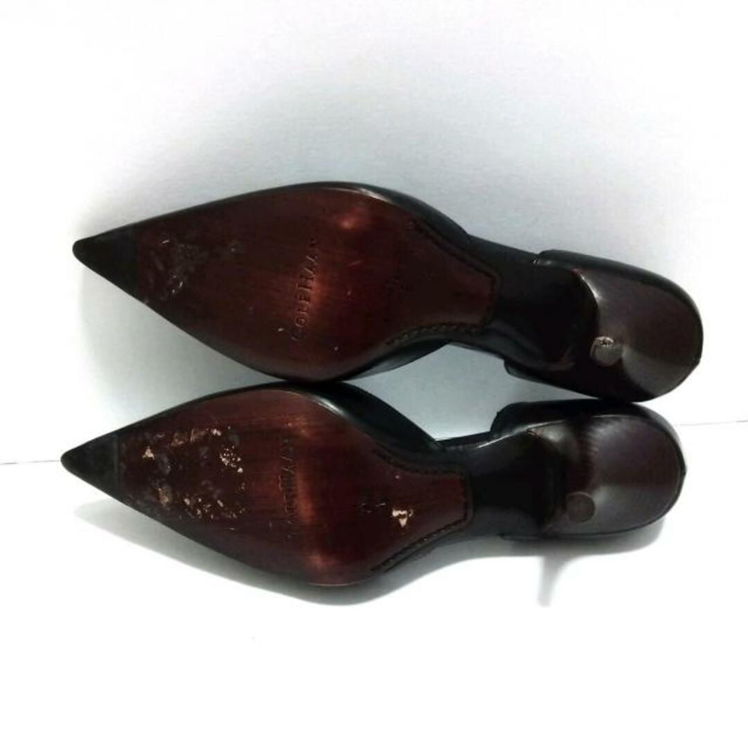 Cole Haan(コールハーン)のCOLE HAAN(コールハーン) パンプス 7 1/2B レディース美品  - 黒×ボルドー レザー レディースの靴/シューズ(ハイヒール/パンプス)の商品写真