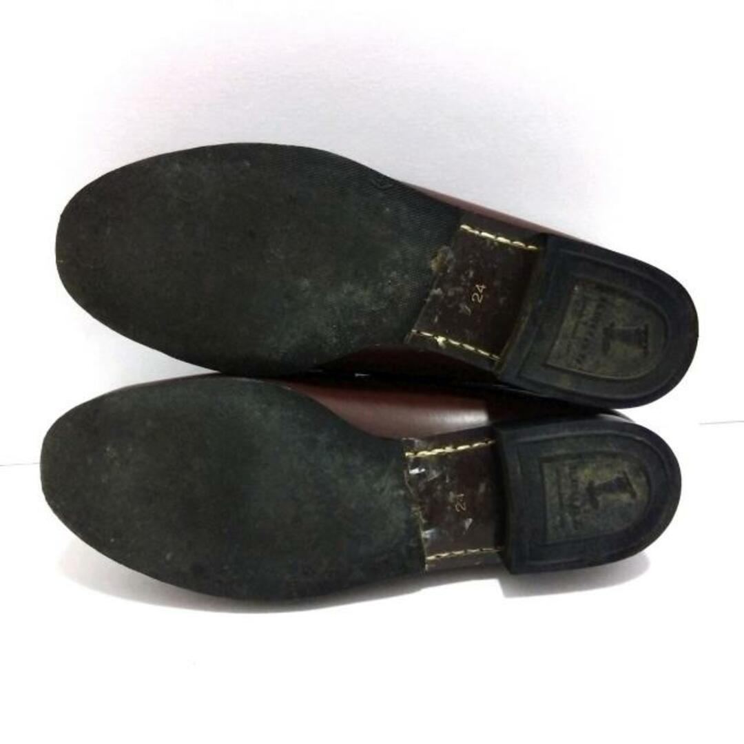REGAL(リーガル)のREGAL(リーガル) ローファー 24 レディース美品  - ダークブラウン アウトソール張替済 レザー レディースの靴/シューズ(ローファー/革靴)の商品写真