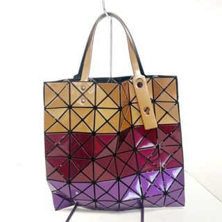 バオバオイッセイミヤケ(BaoBaoIsseyMiyake)のBAOBAO ISSEYMIYAKE(バオバオイッセイミヤケ) トートバッグ - BB23-AG221 ボルドー×ブロンズ×パープル PVC(塩化ビニール)(トートバッグ)