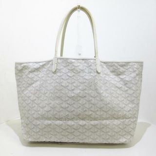 ゴヤール(GOYARD)のGOYARD(ゴヤール) トートバッグ サンルイPM 白 コーティングキャンバス×レザー(トートバッグ)