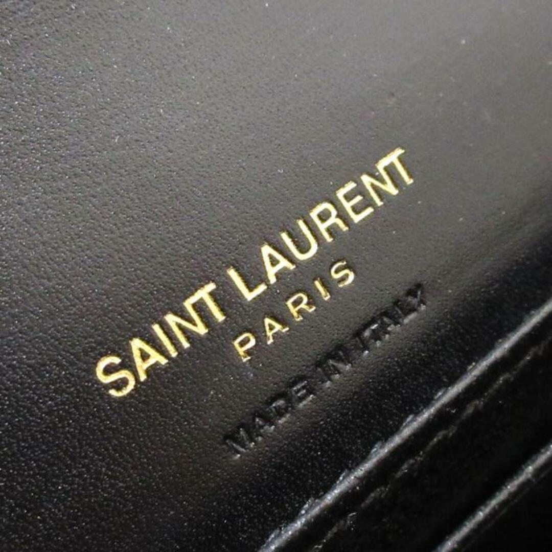 SAINT LAURENT PARIS(サンローランパリ) ウエストポーチ ケイト 534395 黒 ゴールド金具/ラメ ベロア×レザー レディースのバッグ(ボディバッグ/ウエストポーチ)の商品写真