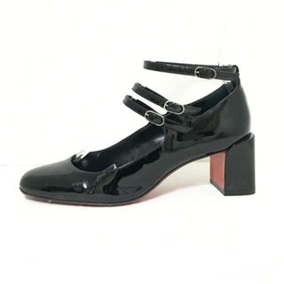 クリスチャンルブタン(Christian Louboutin)のCHRISTIAN LOUBOUTIN(クリスチャンルブタン) パンプス 36 レディース - 黒 エナメル（レザー）(ハイヒール/パンプス)