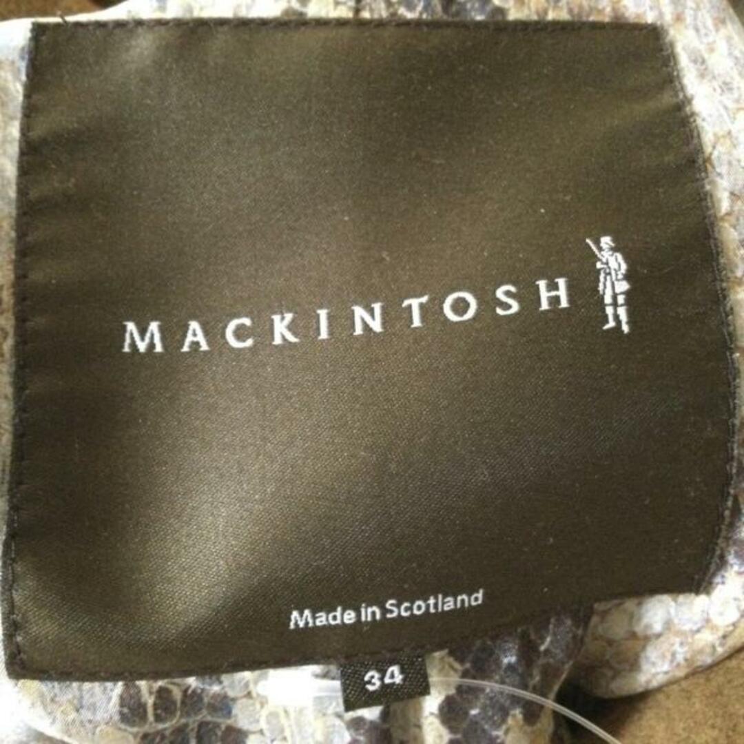 MACKINTOSH(マッキントッシュ)のMACKINTOSH(マッキントッシュ) コート サイズ34 S レディース美品  - ブラウン 長袖/冬 レディースのジャケット/アウター(その他)の商品写真