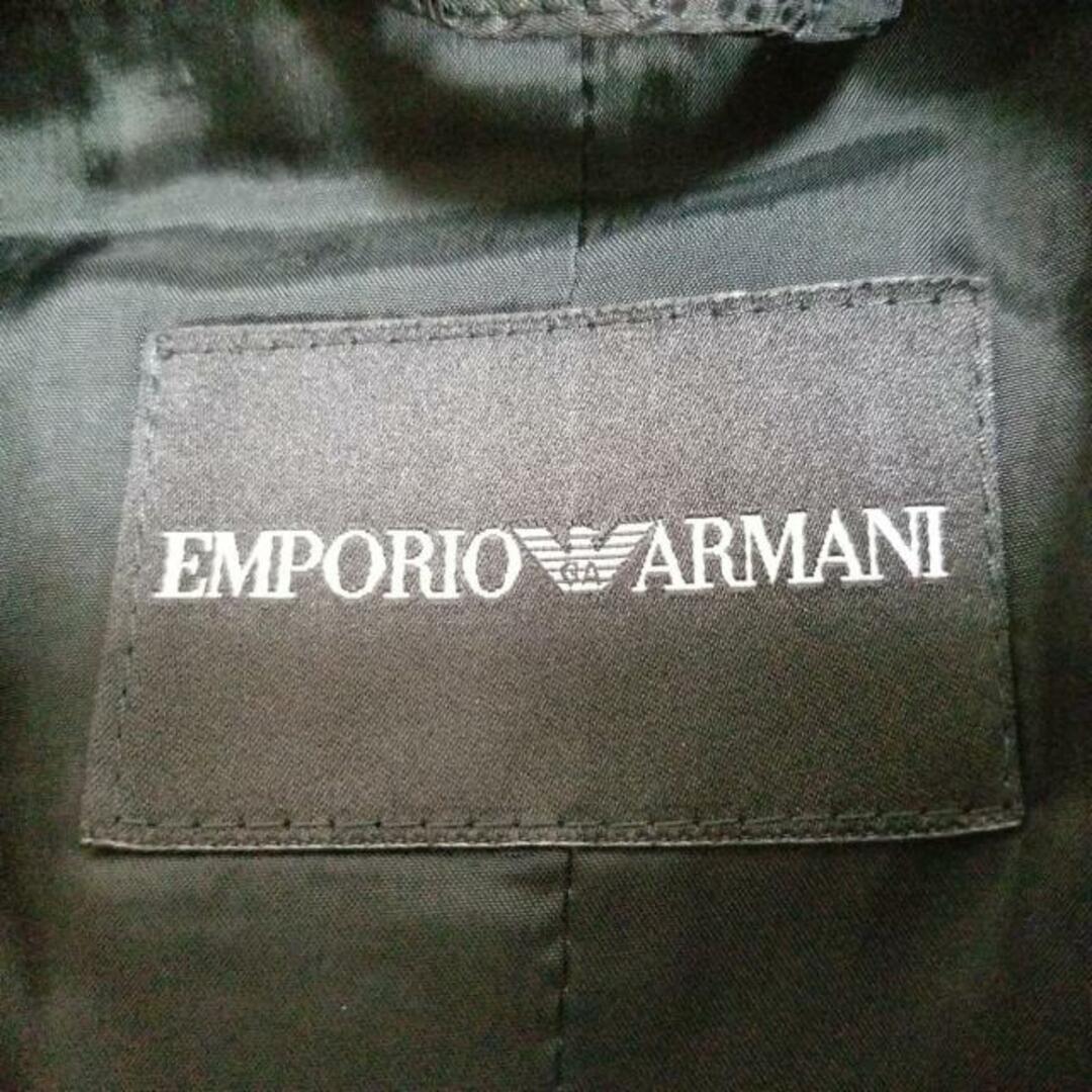 Emporio Armani(エンポリオアルマーニ)のEMPORIOARMANI(エンポリオアルマーニ) ジャケット サイズ38 S レディース - 黒×グレー 長袖/ストライプ/秋/冬 レディースのジャケット/アウター(その他)の商品写真