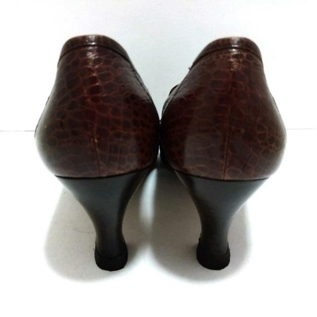 宅配便配送 ほぼ未使用 フェラガモ ヴァラ ダークブラウン 6C パンプス 宅配便配送 ほぼ未使用 フェラガモ ヴァラ ダークブラウン 6C パンプス