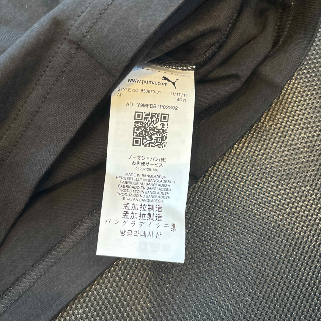 PUMA(プーマ)の130 PUMA 黒　グレー　半袖Tシャツ２枚 キッズ/ベビー/マタニティのキッズ服男の子用(90cm~)(Tシャツ/カットソー)の商品写真