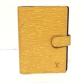 LOUIS VUITTON - LOUIS VUITTON(ルイヴィトン) 手帳 エピ アジェンダPM R20059 ジョーヌ ■外側素材　⇒　レザー（LVロゴの刻印入り） ■内側素材　⇒　クロスグレインレザー