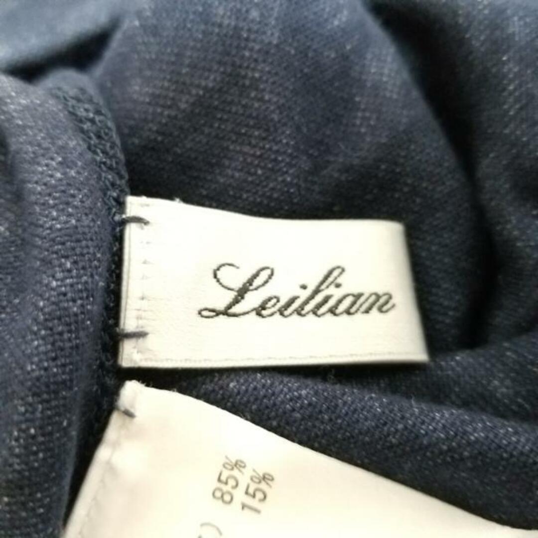 leilian(レリアン)のLeilian(レリアン) ワンピース サイズ13+ S レディース - ブルーグレー×ダークネイビー ハイネック/長袖/ひざ丈 レディースのワンピース(その他)の商品写真