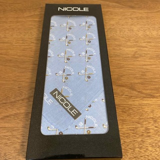 ニコル(NICOLE)の新品　ニコル　ハンカチ/スカーフ　ホッケー柄(ハンカチ/ポケットチーフ)