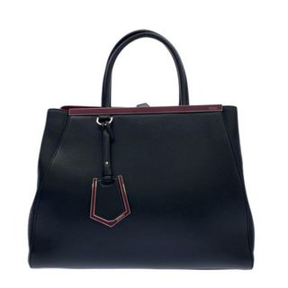 フェンディ(FENDI)のFENDI(フェンディ) トートバッグ トゥージュール 8BH250-Q0W 黒×ボルドー×シルバー レザー×金属素材(トートバッグ)