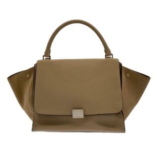 セリーヌ(celine)のCELINE(セリーヌ) ハンドバッグ トラペーズミディアム ベージュ レザー×スエード(ハンドバッグ)