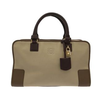 ロエベ(LOEWE)のLOEWE(ロエベ) ハンドバッグ アマソナ36 352.62.A22 ベージュ×ブラウン×ダークブラウン トリコロール レザー(ハンドバッグ)