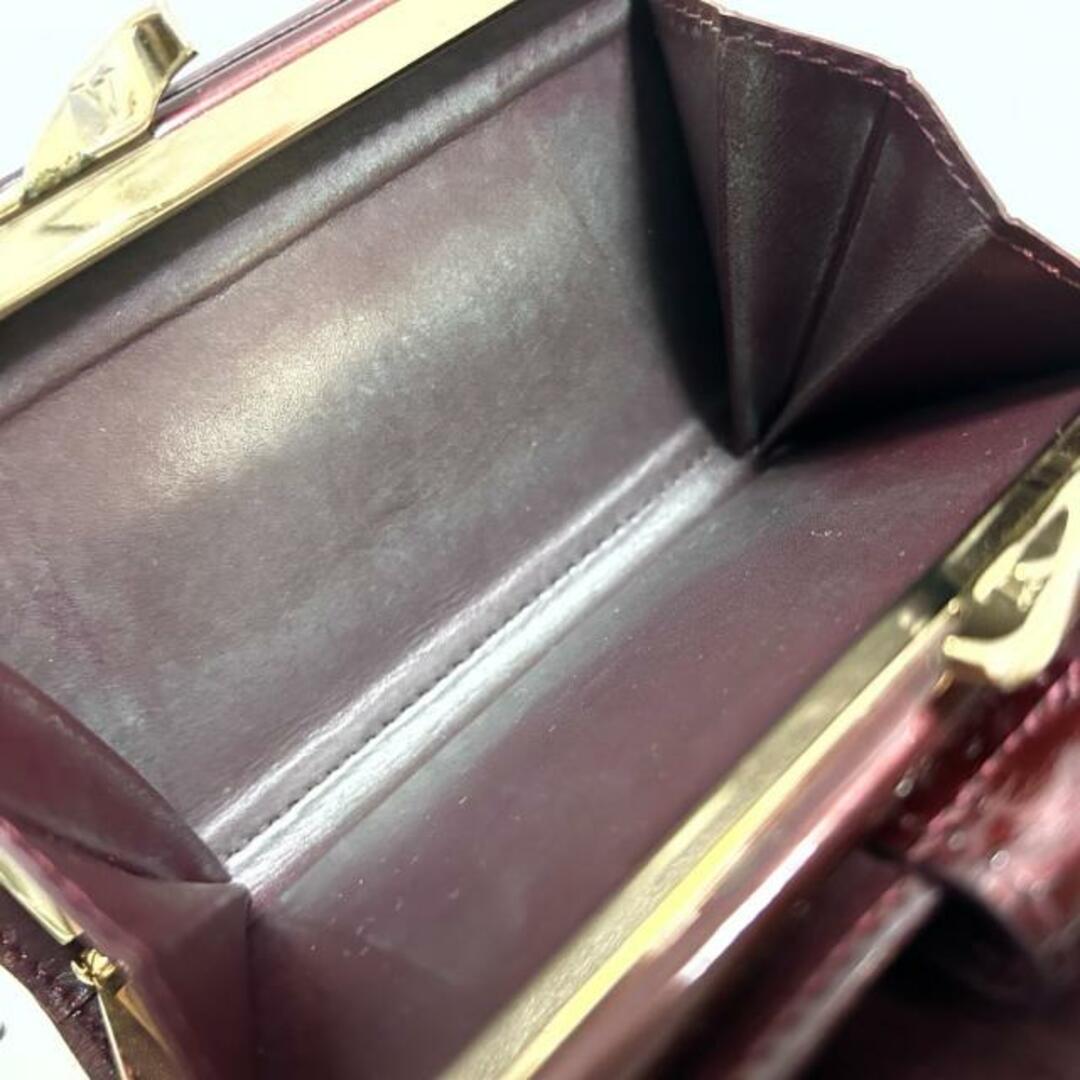 LOUIS VUITTON(ルイヴィトン)のLOUIS VUITTON(ルイヴィトン) 2つ折り財布 モノグラムヴェルニ ポルトフォイユヴィエノワ M91524 ルージュフォーヴィスト イニシャル刻印 ヴェルニ レディースのファッション小物(財布)の商品写真