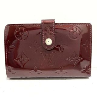 ルイヴィトン(LOUIS VUITTON)のLOUIS VUITTON(ルイヴィトン) 2つ折り財布 モノグラムヴェルニ ポルトフォイユヴィエノワ M91524 ルージュフォーヴィスト イニシャル刻印 ヴェルニ(財布)