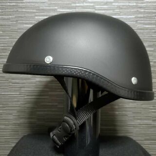 艶消しブラック　ハーフヘルメット　半ヘル　フリーサイズ　ダックテール(ヘルメット/シールド)