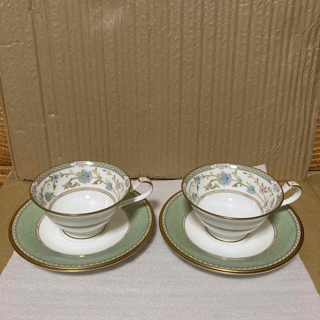 Noritake(ノリタケ)のノリタケ　ヨシノ　カップ＆ソーサー   2客 インテリア/住まい/日用品のキッチン/食器(グラス/カップ)の商品写真