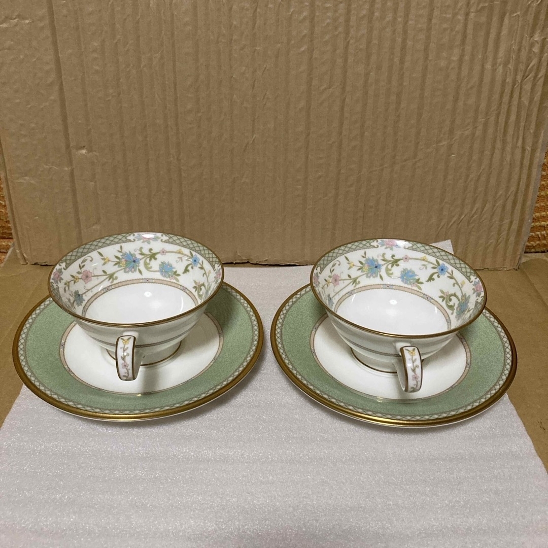 Noritake(ノリタケ)のノリタケ　ヨシノ　カップ＆ソーサー   2客 インテリア/住まい/日用品のキッチン/食器(グラス/カップ)の商品写真