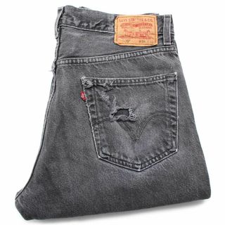 リーバイス(Levi's)の00s メキシコ製 Levi'sリーバイス 505 ペンキ飛び ダメージ ブラック デニムパンツ w34 L30★SDP2572 オールド ジーンズ ストレート ボ(デニム/ジーンズ)