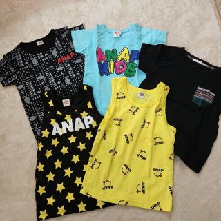 アナップキッズ(ANAP Kids)のANAPKIDS GU 半袖Tシャツ 5枚セット 110(Tシャツ/カットソー)