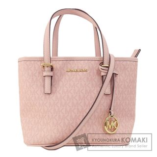 マイケルコース(Michael Kors)のMichael Kors MKシグネチャー 2WAY ハンドバッグ レザー コーテッドキャンバス レディース(ハンドバッグ)